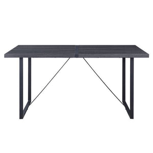 Nakula - Dining Table - Gray Oak & Black Finish