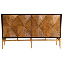 Zira - Wood Parquet Storage Accent Cabinet