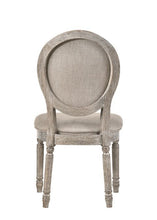 Faustine - Side Chair (Set of 2) - Tan Fabric & Salvaged Light Oak