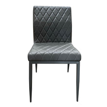 Cargo - Chair - Gray Synthetic Leather & Gunmetal