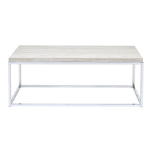 Snyder - Coffee Table - Engineered Stone Top & Chrome