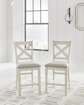 Robbinsdale - Upholstered Barstool (Set of 2) - Antique White