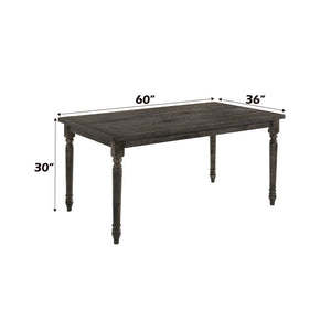 Claudia II - Dining Table - Weathered Gray