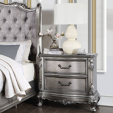 Ariadne - Nightstand - Antique Platinum