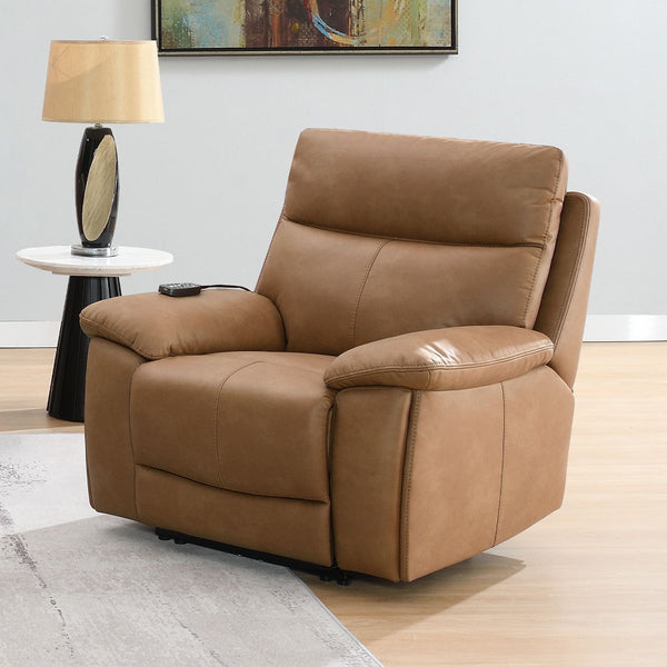 Chavis Power Motion Recliner With USB & Power Headrest Brown
