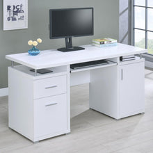 Tracy 55-inch 2-drawer Office Computer Desk – White