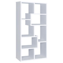 Theo 71-inch 6-shelf Bookshelf – White