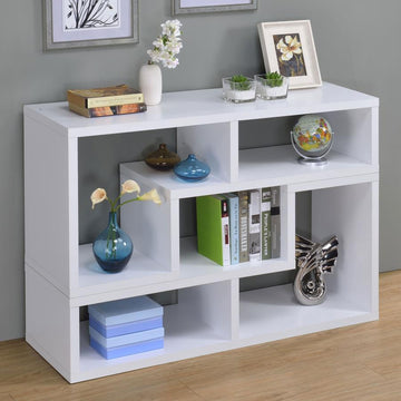 Velma Multipurpose TV Stand and Bookshelf – White