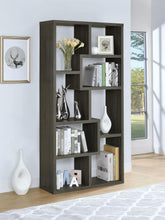 Theo 71-inch 6-shelf Bookshelf – Weathered Grey