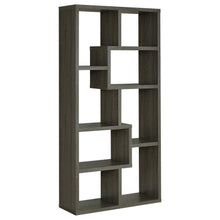 Theo 71-inch 6-shelf Bookshelf – Weathered Grey