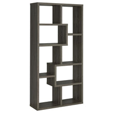 Theo 71-inch 6-shelf Bookshelf – Weathered Grey