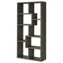 Theo 71-inch 6-shelf Bookshelf – Weathered Grey