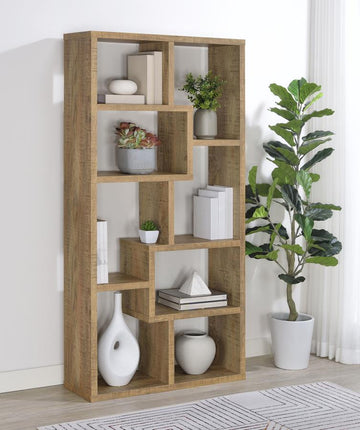 Theo 71-inch 6-shelf Bookshelf – Mango