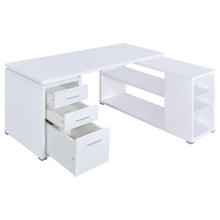 Yvette 60-inch 3-drawer L-Shape Computer Desk – White
