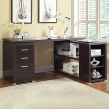 Yvette 60-inch 3-drawer L-Shape Computer Desk – Cappuccino