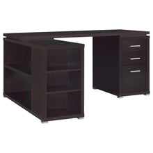 Yvette 60-inch 3-drawer L-Shape Computer Desk – Cappuccino
