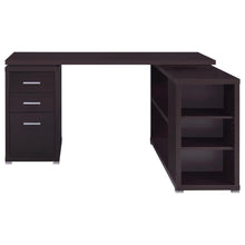 Yvette 60-inch 3-drawer L-Shape Computer Desk – Cappuccino