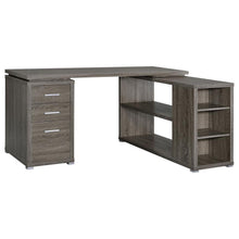 Yvette 60-inch 3-drawer L-Shape Computer Desk – Weathered Grey