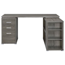 Yvette 60-inch 3-drawer L-Shape Computer Desk – Weathered Grey