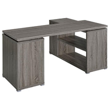 Yvette 60-inch 3-drawer L-Shape Computer Desk – Weathered Grey