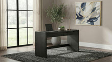 Leandro 2-drawer Home Office Writing Desk – Burnished Black