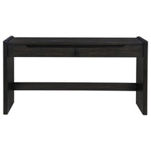 Leandro 2-drawer Home Office Writing Desk – Burnished Black