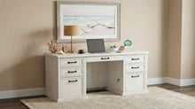 Altidore 68-inch 7-drawer Executive Home Office Desk – Distressed White