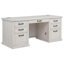 Altidore 68-inch 7-drawer Executive Home Office Desk – Distressed White