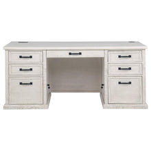 Altidore 68-inch 7-drawer Executive Home Office Desk – Distressed White