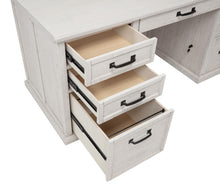 Altidore 68-inch 7-drawer Executive Home Office Desk – Distressed White