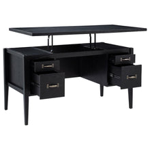 Graham 4-Drawer Lift-Top Computer Desk – Black