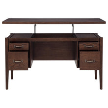 Graham 4-Drawer Lift-Top Computer Desk – Walnut Brown