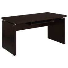 Skylar 83-inch L-Shaped Office Computer Desk – Cappuccino