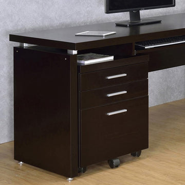 Skylar 3-drawer Home Office Mobile File Cabinet – Cappuccino