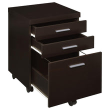 Skylar 3-drawer Home Office Mobile File Cabinet – Cappuccino