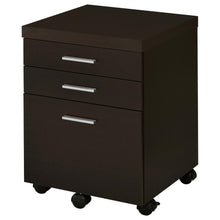 Skylar 3-drawer Home Office Mobile File Cabinet – Cappuccino