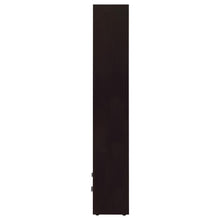 Skylar 71-inch 4-shelf Bookcase with Drawer – Cappuccino