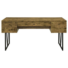 Analiese 63-inch 4-drawer Writing Desk – Rustic Nutmeg