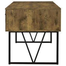 Analiese 63-inch 4-drawer Writing Desk – Rustic Nutmeg