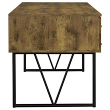 Analiese 63-inch 4-drawer Writing Desk – Rustic Nutmeg