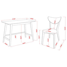 Karri 2-piece Home Office Computer Desk and Chair Set – Walnut