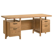Roldan 69-inch 4-drawer Computer Desk with File Drawer – Light Ash