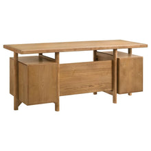 Roldan 69-inch 4-drawer Computer Desk with File Drawer – Light Ash