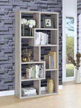 Theo 71-inch 6-shelf Bookshelf – Grey Driftwood