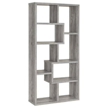 Theo 71-inch 6-shelf Bookshelf – Grey Driftwood