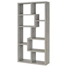Theo 71-inch 6-shelf Bookshelf – Grey Driftwood