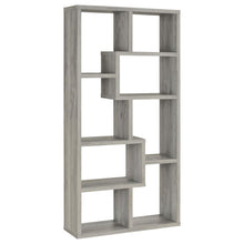 Theo 71-inch 6-shelf Bookshelf – Grey Driftwood