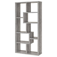 Theo 71-inch 6-shelf Bookshelf – Grey Driftwood