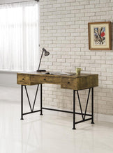 Analiese 47-inch 3-drawer Writing Desk – Rustic Nutmeg