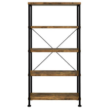 Analiese 63-inch 4-shelf Bookshelf – Rustic Nutmeg
